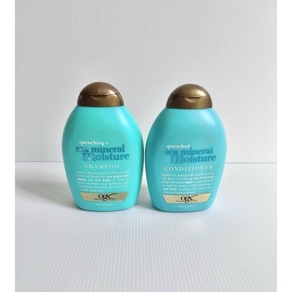 NEW OGX Sea Mineral Moisture Set Of Shampoo and Conditioner 13fl oz *Shelf Wear* - Picture 1 of 5